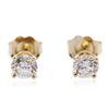 Image 1 : 14KT Yellow Gold 0.50ctw Diamond Stud Earrings