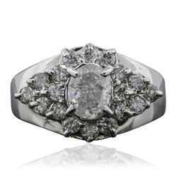 14KT White Gold 1.47ctw Diamond Ring