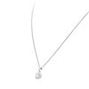 Image 3 : 14KT White Gold 1.08ctw Diamond Pendant With Chain
