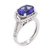 Image 3 : 14KT White Gold 3.64ct Tanzanite and Diamond Ring