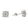 Image 2 : 14KT White Gold 1.36ctw Diamond Earrings