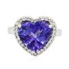 Image 1 : 14KT White Gold 6.09ct Tanzanite and Diamond Ring