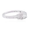 Image 2 : 18KT White Gold 1.42ctw Diamond Ring