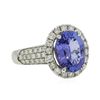Image 2 : 14KT Two-Tone Gold 3.51ct Tanzanite and Diamond Ring