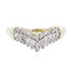 Image 1 : 10KT Two-Tone Gold 0.55ctw Diamond Ring