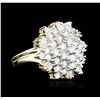 Image 2 : 14KT Yellow Gold 1.81ctw Diamond Ring