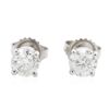 Image 1 : 14KT White Gold 1.23ctw Diamond Stud Earrings