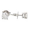 Image 2 : 14KT White Gold 1.23ctw Diamond Stud Earrings