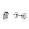 Image 2 : 14KT White Gold 1.06ctw Diamond Solitaire Earrings