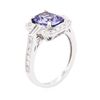 Image 3 : 14KT White Gold 2.18ct Tanzanite and Diamond Ring