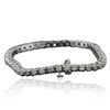 Image 2 : 14KT White Gold 3.61ctw Diamond Tennis  Bracelet