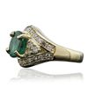 Image 2 : 14KT Yellow Gold 2.01ct Emerald and Diamond Ring