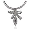 Image 1 : Platinum 38.64ctw Diamond Pendant With Chain