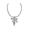 Image 2 : Platinum 38.64ctw Diamond Pendant With Chain