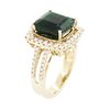 Image 3 : 14KT Yellow Gold 5.34ct Emerald and Diamond Ring