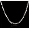 Image 2 : 14KT White Gold 3.49ctw Diamond Necklace