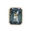 Image 1 : 14KT Yellow Gold 23.27ct Topaz and Diamond Ring