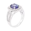 Image 3 : 14KT White Gold 2.37ct Tanzanite and Diamond Ring