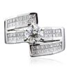 Image 1 : 18KT White Gold 2.26ctw Diamond Ring