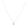 Image 1 : 14KT White Gold 0.92ctw Diamond Pendant With Chain