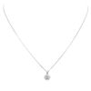 Image 1 : 14KT White Gold 0.93ctw Diamond Pendant With Chain