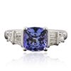 Image 1 : 14KT White Gold 2.47ct Tanzanite and Diamond Ring