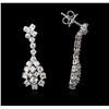 Image 2 : 14KT White Gold 1.83ctw Diamond Earrings