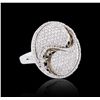 Image 2 : 14KT White Gold 1.57ctw Diamond Ring
