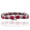 Image 2 : 14KT White Gold 27.00ctw Ruby and Diamond Bracelet