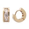 Image 2 : 14KT Yellow Gold 1.78ctw Diamond Earrings