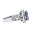 Image 3 : 14KT White Gold 3.21ct Tanzanite and Diamond Ring