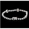 Image 2 : 14KT White Gold 2.23ctw Diamond Bracelet