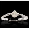 Image 3 : Ladies Bulova 14KT and 10KT White Gold 0.22ctw Diamond Wristwatch