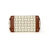 Image 5 : Authentic Vintage Hermes 35cm Birkin Bag in Two-Tone Canvas Barenia with Palladium Hardware