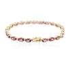 Image 2 : 14KT Yellow Gold 11.88ctw Rhodolite Garnet Bracelet