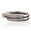 Image 2 : 18KT White Gold 1.05ctw Diamond Ring Wedding Set