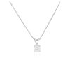 Image 2 : 14KT White Gold 0.44ct Diamond Pendant With Chain