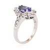 Image 3 : 14KT White Gold 1.34ct Tanzanite and Diamond Ring