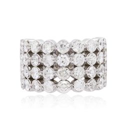 14KT White Gold 3.16ctw Diamond Ring