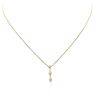 Image 1 : 14KT Yellow Gold 0.55ctw Diamond Pendant With Chain
