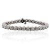 Image 1 : 14KT White Gold 6.43ctw Diamond Tennis  Bracelet