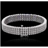 Image 2 : 14KT White Gold 7.14ctw Diamond Bracelet