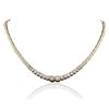 Image 1 : 18KT Yellow Gold 11.78ctw Diamond Tennis Necklace