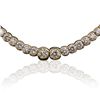 Image 2 : 18KT Yellow Gold 11.78ctw Diamond Tennis Necklace