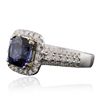 Image 2 : 14KT Two-Tone 2.57ct Tanzanite and Diamond Ring