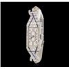 Image 1 : Ladies Vintage Platinum 1.02ctw Diamond Wristwatch