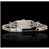 Image 3 : Ladies Vintage Platinum 1.02ctw Diamond Wristwatch