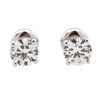 Image 1 : 14KT White Gold 1.23ctw Diamond Solitaire Earrings