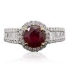 Image 1 : 14KT Two-Tone Gold 1.94ct Ruby and Diamond Ring