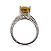 Image 3 : 18KT White Gold 3.59ct Sapphire and Diamond Ring